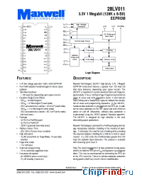 Datasheet 28LV011RPFE-25 manufacturer Maxwell