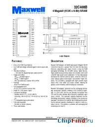 Datasheet 32C408BRPFE-30 manufacturer Maxwell