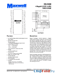 Datasheet 33LV408RPFB-20 manufacturer Maxwell