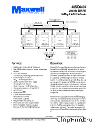 Datasheet 48SD6404RPFE manufacturer Maxwell