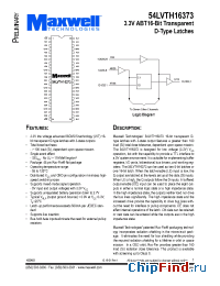 Datasheet 54LVTH16373 manufacturer Maxwell