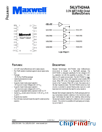 Datasheet 54LVTH244A manufacturer Maxwell