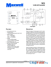 Datasheet 7872RPDS производства Maxwell