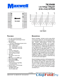 Datasheet 79LV0408RT4FH-25 manufacturer Maxwell