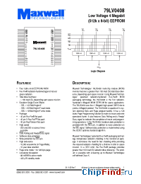 Datasheet 79LV0408XPFE-25 manufacturer Maxwell