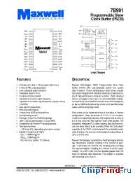 Datasheet 7B991RPFE manufacturer Maxwell