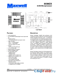 Datasheet 80386DXRPQS16 manufacturer Maxwell