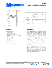 Datasheet 9042RPFK manufacturer Maxwell