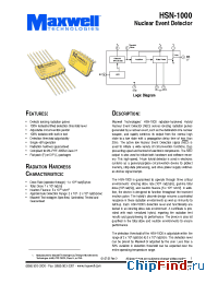 Datasheet HSN-1000 manufacturer Maxwell