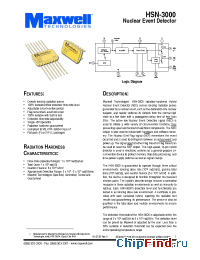 Datasheet HSN-3000 manufacturer Maxwell