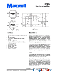 Datasheet OP284RPFE manufacturer Maxwell