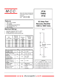 Datasheet 1F16 manufacturer MCC