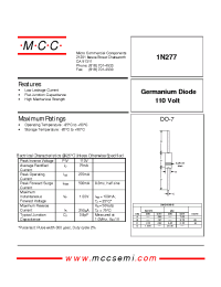 Datasheet 1N277 manufacturer MCC
