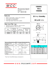 Datasheet 1N6095 manufacturer MCC