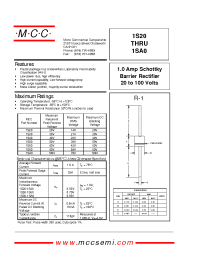 Datasheet 1S30 manufacturer MCC