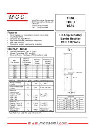 Datasheet 1S40 manufacturer MCC