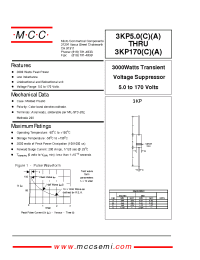 Datasheet 3KP100 manufacturer MCC