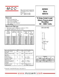 Datasheet 60S05 manufacturer MCC
