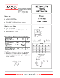 Datasheet BZX84C10 manufacturer MCC