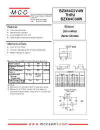 Datasheet BZX84C13W manufacturer MCC