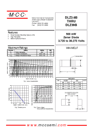 Datasheet DLZ18B manufacturer MCC