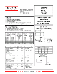 Datasheet ER3AB manufacturer MCC