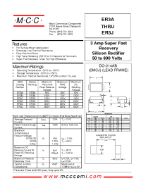 Datasheet ER3B manufacturer MCC