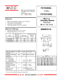 Datasheet FST83100SL manufacturer MCC