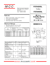 Datasheet FST8430SL manufacturer MCC