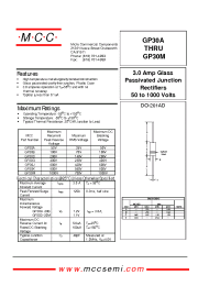 Datasheet GP30D manufacturer MCC