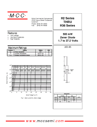 Datasheet H2B1 manufacturer MCC