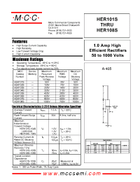Datasheet HER101S производства MCC