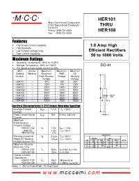 Datasheet HER107 производства MCC