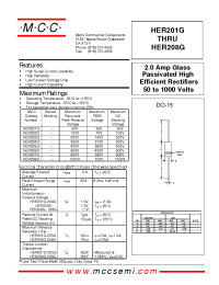 Datasheet HER202G производства MCC