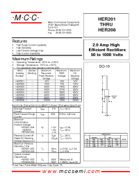 Datasheet HER207 производства MCC
