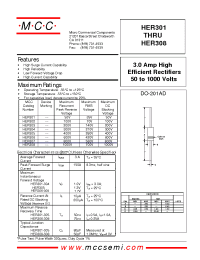Datasheet HER302 производства MCC