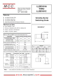 Datasheet LLSD101 manufacturer MCC