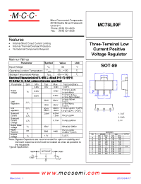 Datasheet MC78L09F manufacturer MCC