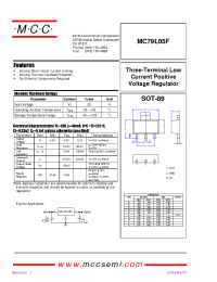 Datasheet MC79L05F manufacturer MCC