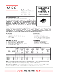 Datasheet SMDA24C-4 manufacturer MCC