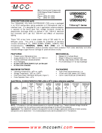 Datasheet USB0803C manufacturer MCC