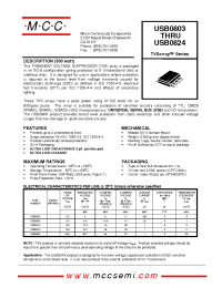 Datasheet USB0824 manufacturer MCC