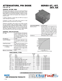 Datasheet 1GT-17TT manufacturer MCE KDI