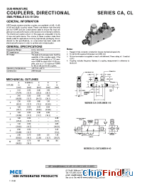 Datasheet CA-831 manufacturer MCE KDI