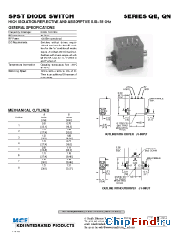Datasheet QB-78-HAD-1 manufacturer MCE KDI