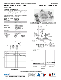 Datasheet SWM-1300 manufacturer MCE KDI