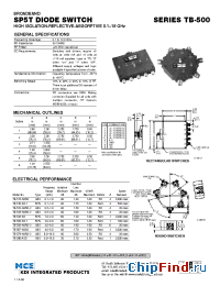 Datasheet TB-515-HARD manufacturer MCE KDI