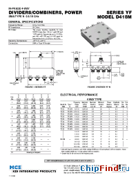 Datasheet YF-45N manufacturer MCE KDI