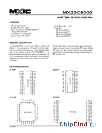 Datasheet 23C8000-10 manufacturer Macronix