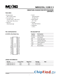 Datasheet 23L12811-12 manufacturer Macronix